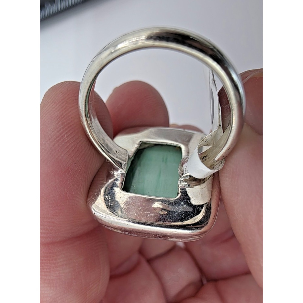 Gorgeous Australian Variscite Gemstone Ring 925 Sterling Silver Size 8 NWT‎ - Picture 8 of 12